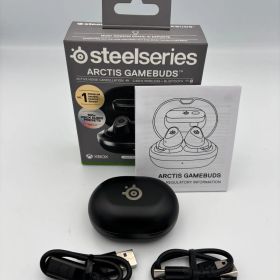 【管理番号2125】SteelSeries ゲーミングワイヤレスイヤホン Arctis GameBuds X モンスターハンターワイルズに最適なEQ ANC ノイキャン PC/Bluetooth 最長40時間バッテリー Qi対応 急速充電 ブラック