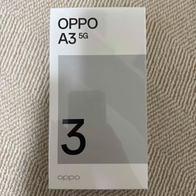 オッポ(OPPO)の【新品未開封】OPPO A3 5G A402OP ブラック(スマートフォン本体)