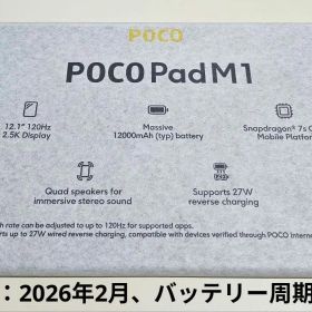 【バッテリーほぼ新品】Xiaomi POCO Pad M1 8GB+256GB
