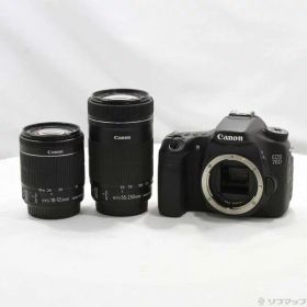 【中古】Canon(キヤノン) EOS 70D(W) ダブルズームキット (2020万画素／SDXC) 【297-ud】