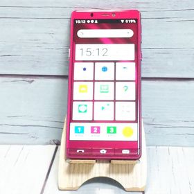 Softbank A001SH ワインレッド シンプルスマホ5 654