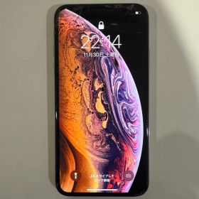 iPhoneXS 【シルバー】 本体 ひび割れあり