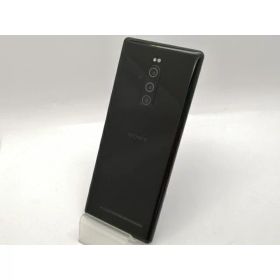 【中古】SONY SoftBank 【SIMロック解除済み】 Xperia 1 802SO ブラック【大須2】保証期間1ヶ月【ランクC】