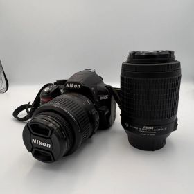▪️Nikon D3100 デジタル一眼レフカメラ ダブルレンズセット 18-55mm / 55-200mm VR 付属品あり