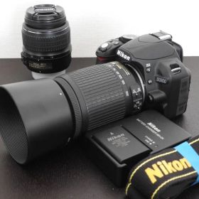 Nikon D3100 15-55mm 55-200mm レンズ S数4100回