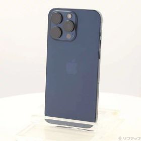 【中古】Apple(アップル) iPhone15 Pro Max 256GB ブルーチタニウム MU6T3J／A SIMフリー 【377-ud】