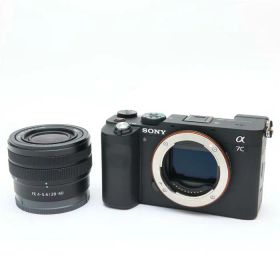 【中古】 《良品》 SONY α7C ズームレンズキット ILCE-7CL ブラック 【ホットシューバネファインダーカバービューファインダーユニット部品交換/各部点検済】 [ デジタルカメラ ]