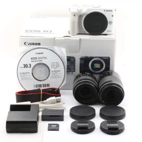 【美品】キヤノン Canon EOS M3 ミラーレスカメラ 2本レンズ付き