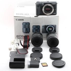 【美品】キヤノン Canon EOS M3 ミラーレス一眼 2本レンズ付き