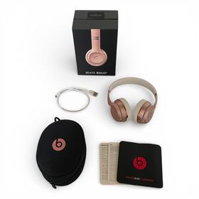 ビーツバイドクタードレ(Beats by Dr Dre)の▲ ビーツバイドクタードレーBeats by Dr.Dre ワイヤレスヘッドホンSolo3 Wireless MX442PA/A ローズゴールド 1100-3665(ヘッドフォン/イヤフォン)