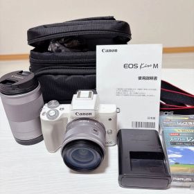 Canon EOS Kiss M ダブルズームキット ホワイト セット
