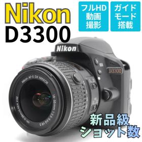 【新品級ショット数】Nikon D3300 スマホ転送 2416万画素高画質