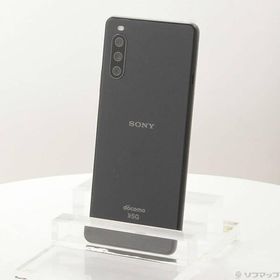〔中古〕SONY(ソニー) Xperia 10 III 128GB ブラック SO-52B docomoロック解除SIMフリー〔348-ud〕
