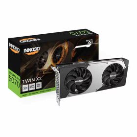 ELSA INNO3D GeForce RTX 5070 TWIN X2 全長250mmのコンパクトサイズ グラフィックカード｜GD5070-12GERX2