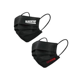 イベント 縁日 催物 抽選会/名入れ ロゴ入れ オリジナル 名入れ・版代込 三層不織布マスク(黒) 1色印刷ワンポイント印刷 2000枚〜
