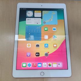 SIMフリー AU Apple iPad 第6世代 32GB Wi-Fi+Cellular 白ロム動作品ゴールド