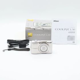 【美品】Nikon ニコン COOLPIX L30 シルバー L30SL