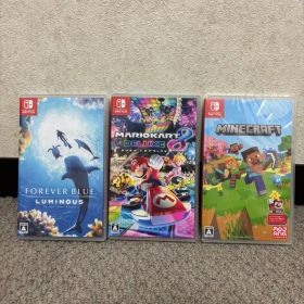 Switchソフトマリオカート8デラックスマイクラFOREVERBLUE３点