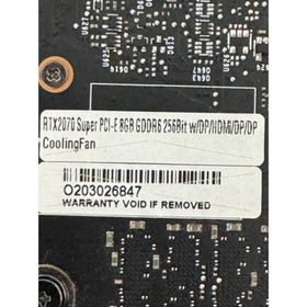 エヌビディア(NVIDIA)のジャンク geforce rtx 2070 super(PCパーツ)