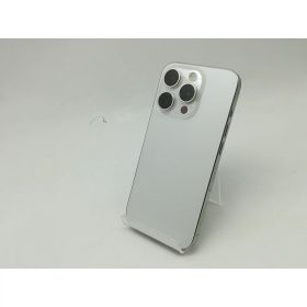 【中古】Apple docomo 【SIMフリー】 iPhone 15 Pro 128GB ホワイトチタニウム MTU83J/A【広島】保証期間1ヶ月【ランクB】