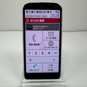 美品 NTT docomo らくらくスマートフォン F-52B ホワイト