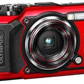 【中古】OM SYSTEM/オリンパス OLYMPUS デジタルカメラ Tough TG-6 レッド 1200万画素CMOS F2.0 15m 防水 100kgf耐荷重 GPS 内蔵Wi-Fi TG-6RED