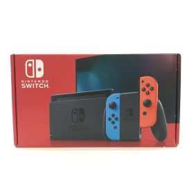 【中古品】 Nintendo Switch ニンテンドースイッチ 本体 Joy-Con(L) ネオンブルー (R) ネオンレッド 2019モデル ゲーム 034-250327-mh-02-fuz 万代Net店