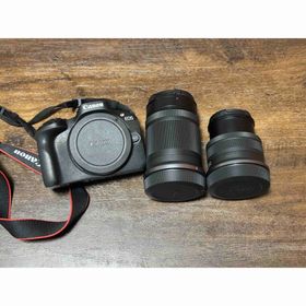 キヤノン(Canon)の【美品】EOS R50 ダブルズームレンズキット ブラック(ミラーレス一眼)