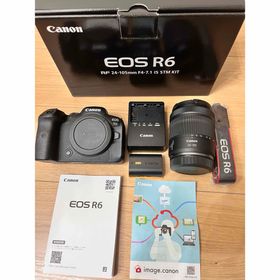 キヤノン(Canon)のCanon EOS R6 レンズキット（RF24-105 IS STM）美品元箱(ミラーレス一眼)