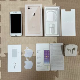 バッテリー100% iPhone8 simフリー 64GB ゴールド