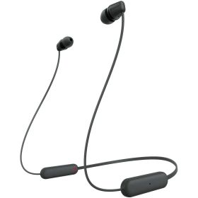 【数量限定】ソニー ワイヤレスイヤホン WI-C100:Bluetooth対応/25時間スタミナ/IPX4防滴/DSEE搭載 ブラック WI-C100 BZ 小