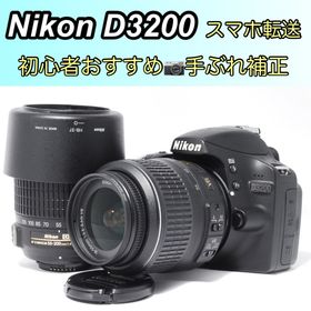 ニコン(Nikon)のスマホ転送 Nikon D3200 ダブルレン 初心者おすすめ 動作良好(デジタル一眼)