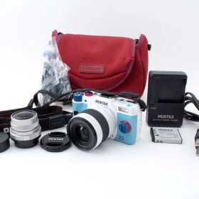 ペンタックスPENTAX ミラーレス一眼 Q10 エヴァンゲリオン モデル ダブルレンズキット 魚眼 単焦点 レンズ 03 FISH-EYE 3.2mm F/5.6 9＋標準ズーム 02 STANDARD ZOOM TYPE 00:レイVer. #E0150