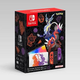 《3/1ポイント2倍》【新品外箱傷みあり】Nintendo Switch 有機ELモデル スカーレット・バイオレットエディション HEG-S-KEAAA