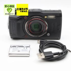 【極上品】 OLYMPUS Tough TG-6 ブラック 1200万画素CMOS F2.0 15m 防水 100kgf耐荷重 GPS 内蔵Wi-Fi デジタルカメラ #0580282