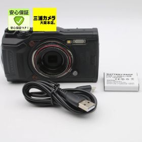 【美品】 OLYMPUS Tough TG-6 ブラック 1200万画素 CMOS F2.0 15m 防水 100kgf耐荷重 GPS 内蔵Wi-Fi コンパクトデジタルカメラ #0560213