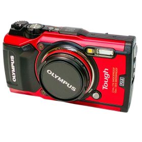 OLYMPUS Tough TG-5 レッド 防水デジタルカメラ 中古良品 完動品 4K動画対応 耐衝撃 アウトドア対応 Wi-Fi搭載 コンデジ オリンパス デジカメ