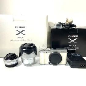 フジフイルム FUJIFILM X-A1 Premium White XC 16-50mm XF 27mm ダブルレンズセット
