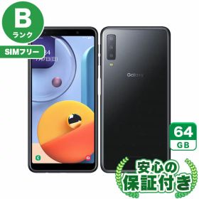 SIMフリー Galaxy A7 SM-A750C ブラック64GB 本体[Bランク] Androidスマホ 中古 送料無料 当社3ヶ月保証