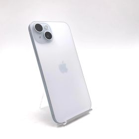 【全額返金保証】【最速発送】 iPhone 15 Plus 128GB ブルー Softbank 白ロム 動作確認済 90%