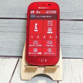 docomo 富士通 F-06F らくらくスマートフォン3 レッド 250