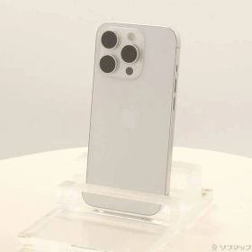ソフマップ 〔中古品〕 iPhone15 Pro 128GB ホワイトチタニウム MTU83J／A SIMフリー【377】
