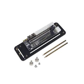 JMT M.2 WiFi (A/Eキー) 外部グラフィックスカードスタンドブラケット PCIe 3.0 4X PCI-E x4ライザーケーブル付き ITX STX NUC VEGA64 GTX1080tiに対応 (50cm M.