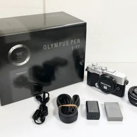 【シャッター回数約436(自社調査)】オリンパス(OLYMPUS) デジタル一眼カメラ OLYMPUS PEN E-P7 14-42mm EZレンズキット [シルバー] 【中古】【非常に良い】【25800304115724】