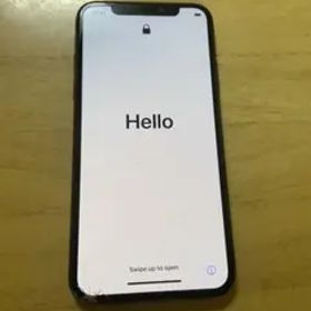 iPhone X 6.1インチ ブラック 画面ひびあり
