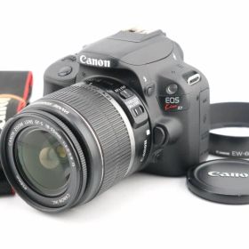 ★良品★ショット数601回★キヤノン CANON EOS Kiss X7 + EF-S 18-55mm F3.5-5.6 IS ストラップ付★ W0122＃4206