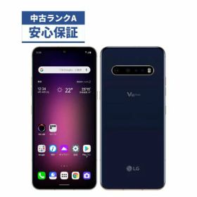【中古】【美品】LG V60 ThinQ 5G A001LG クラッシーブルー SIMロック解除済 Softbank 【安心30日保証】 本体 白ロム CCコネクト