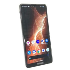 中古 SHARP AQUOS sense5G 64GB ブラック A004SH ※SIMトレイ無し ※液晶にムラ