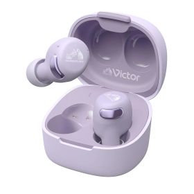 JVCケンウッド Victor HA-A30T2-V ワイヤレスイヤホン Bluetooth Ver.5.3 ノイズキャンセリング アプリ対応 マルチポイント 合計27時間再生 マイク付き 小型 軽量 外音取り込み 防水 パープル [パープル] [単品]
