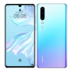 【中古】【安心保証】 HUAWEI P30 ELE-L29[128GB] SIMフリー ブリージングクリスタル